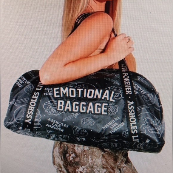 Alf Handbags - ALF Emotional Baggage Graphic Duffle Bag (NWOT)